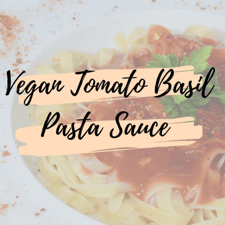 Vegan Tomato Basil Pasta Sauce Recipe