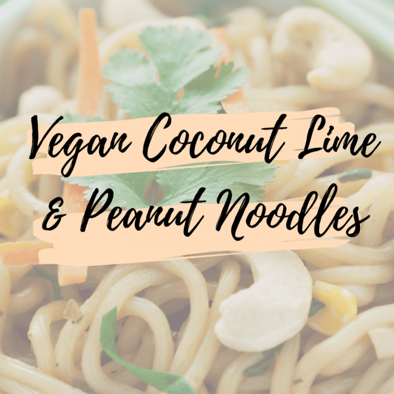 Vegan Coconut Lime & Peanut Noodles